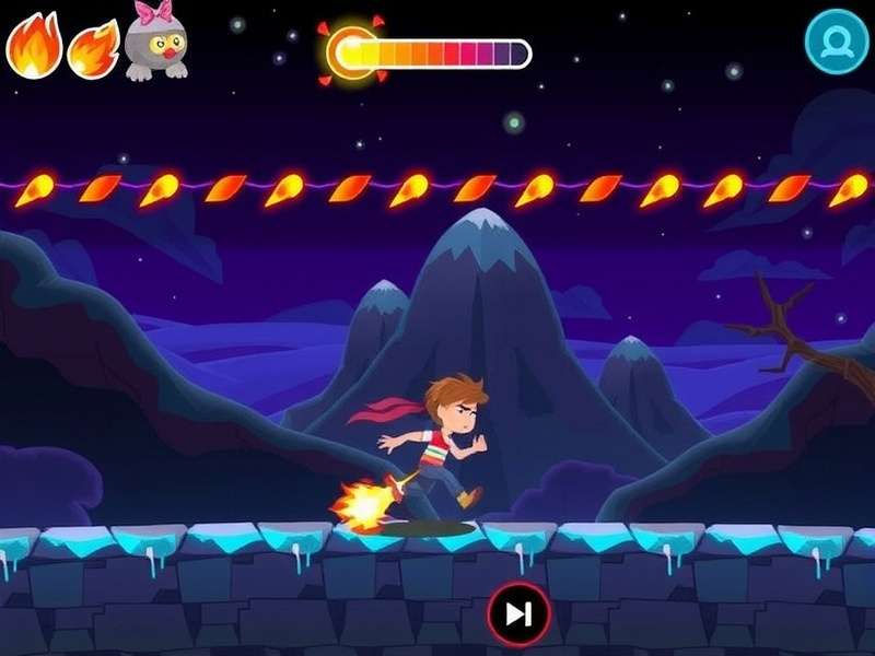 Fiery Garland Run gameplay screenshot